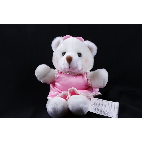 Kamar, Rare, Prototype, Sample, OOAK, hand made, White, Beauty, Bear, Pink - Picture 1 of 4